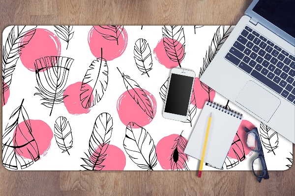 Schreibtisch Unterlegmatte Stift und Punkte