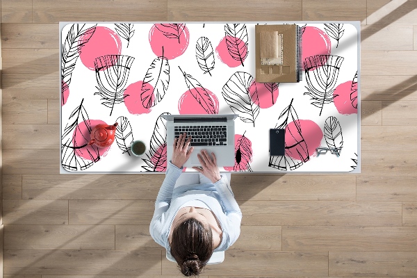 Schreibtisch Unterlegmatte Stift und Punkte