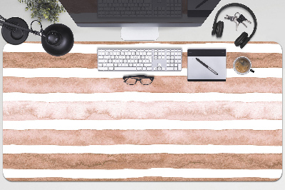 Schreibtischunterlage Braune Streifen