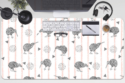 Schreibtischunterlage Muster von Kiwi-Vögeln