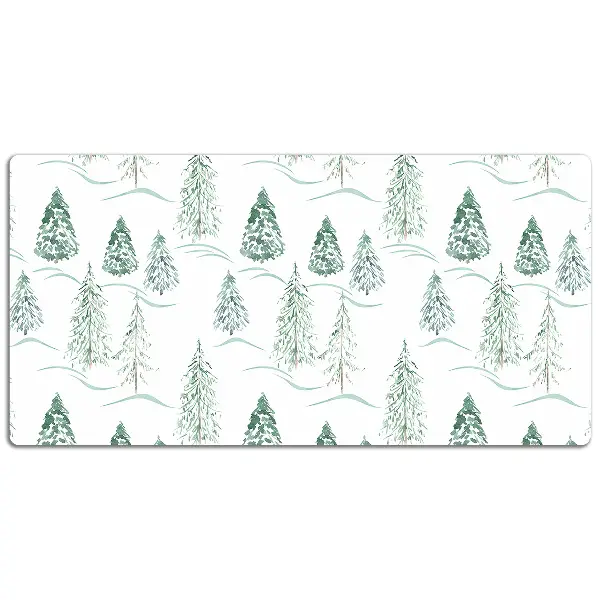 PVC Schreibtischmatte Winter-Weihnachtsbaum