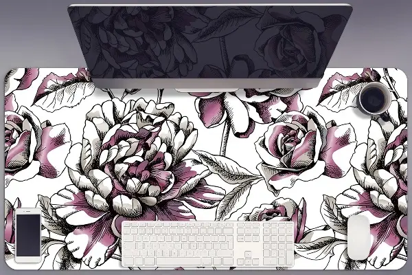Schreibtischunterlage Rosen