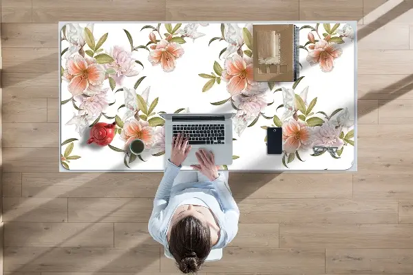 Büro-Schreibtischmatte Frühlingsblumen