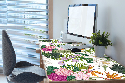 PVC Schreibtischmatte Exotische Blumen