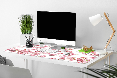 Büro-Schreibtischmatte Pinke Blumen