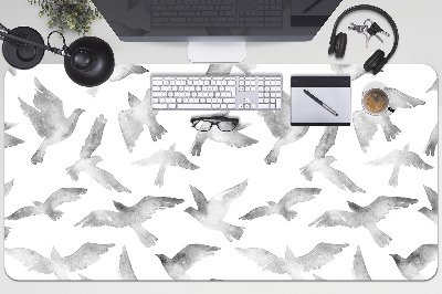 Schreibtisch Unterlegmatte Vögel