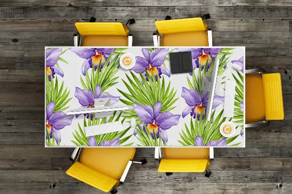 PVC Schreibtischmatte Lilane Blumen