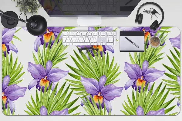 PVC Schreibtischmatte Lilane Blumen