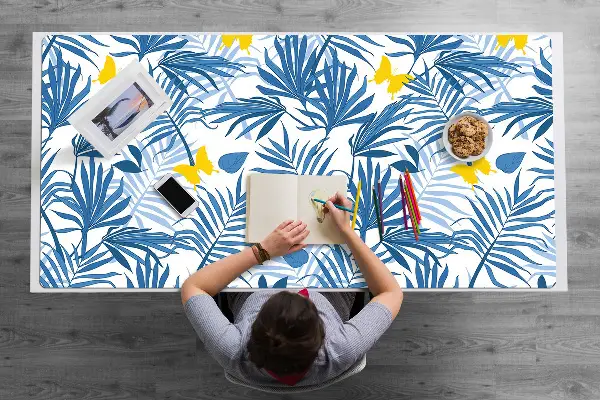 Büro-Schreibtischmatte Schmetterlinge in den Tropen