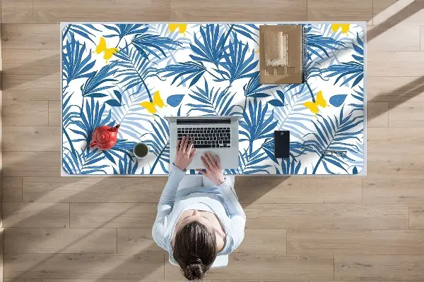 Büro-Schreibtischmatte Schmetterlinge in den Tropen