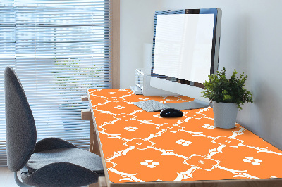 Schreibtischunterlage Orangefarbene Blumen