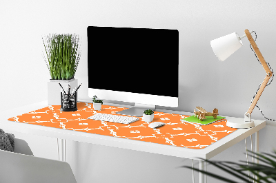 Schreibtischunterlage Orangefarbene Blumen