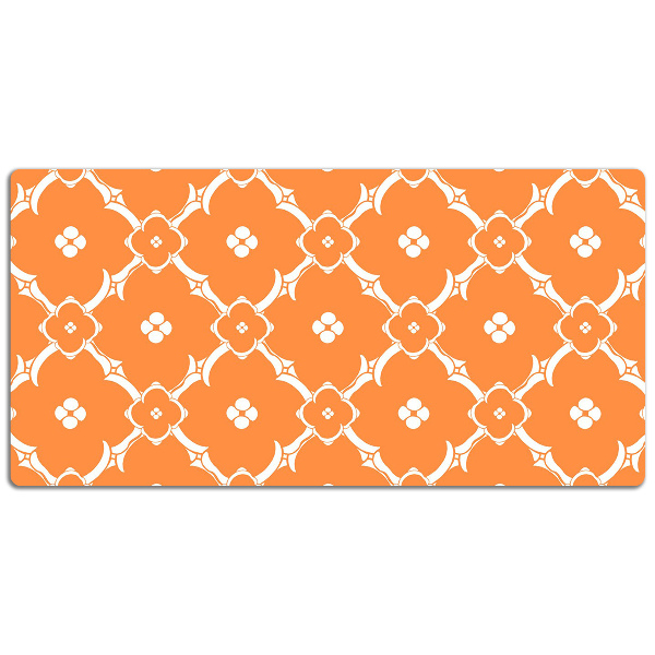 Schreibtischunterlage Orangefarbene Blumen