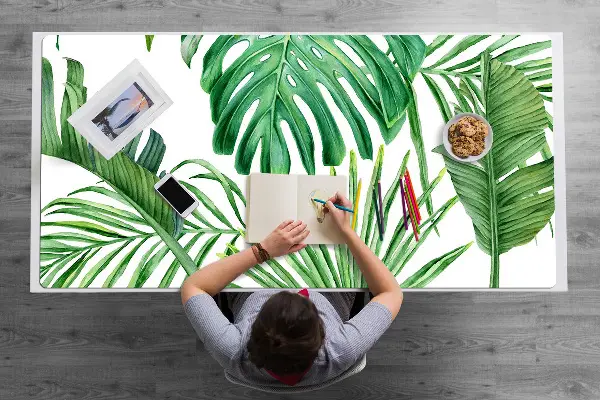 Büro-Schreibtischmatte Palm und Monster.
