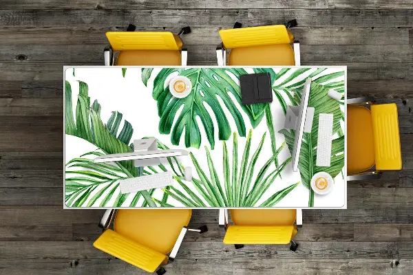 Büro-Schreibtischmatte Palm und Monster.