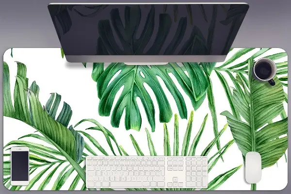 Büro-Schreibtischmatte Palm und Monster.