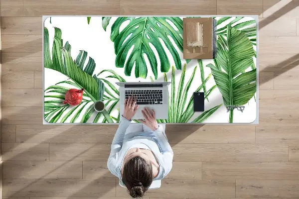 Büro-Schreibtischmatte Palm und Monster.
