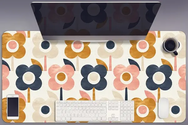 Büro-Schreibtischmatte Blumen