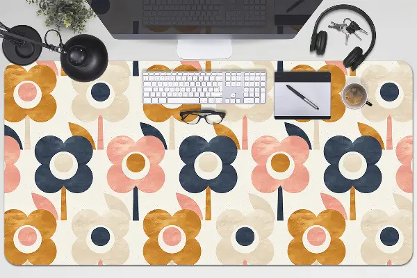 Büro-Schreibtischmatte Blumen