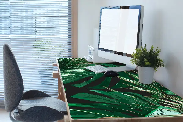 Büro-Schreibtischmatte rote Blumen