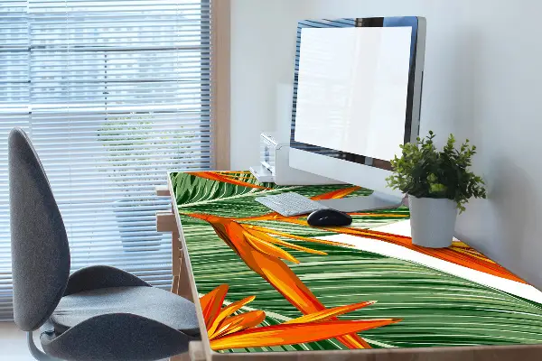 Schreibtischunterlage Palmenblätter