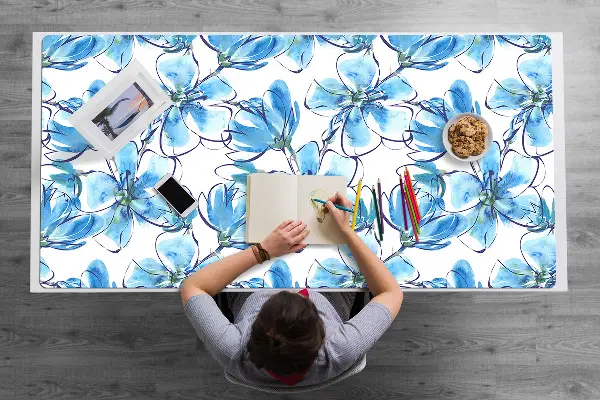 Schreibtischunterlage Aquarellblumen