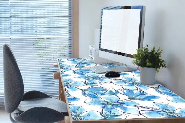 Schreibtischunterlage Aquarellblumen