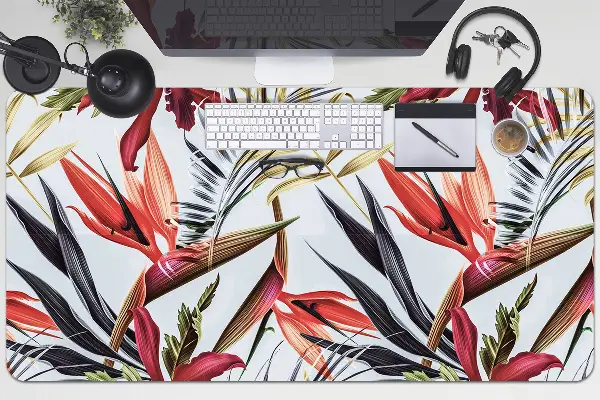 Schreibtisch Unterlegmatte Pastellblumen