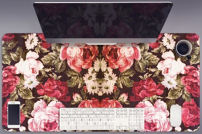 Büro-Schreibtischmatte rote Rosen