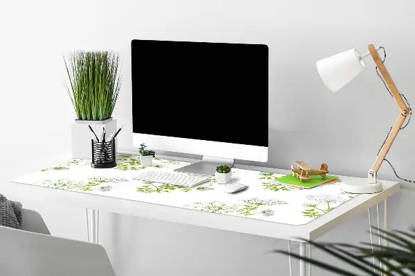 PVC Schreibtischmatte Zarte Blumen
