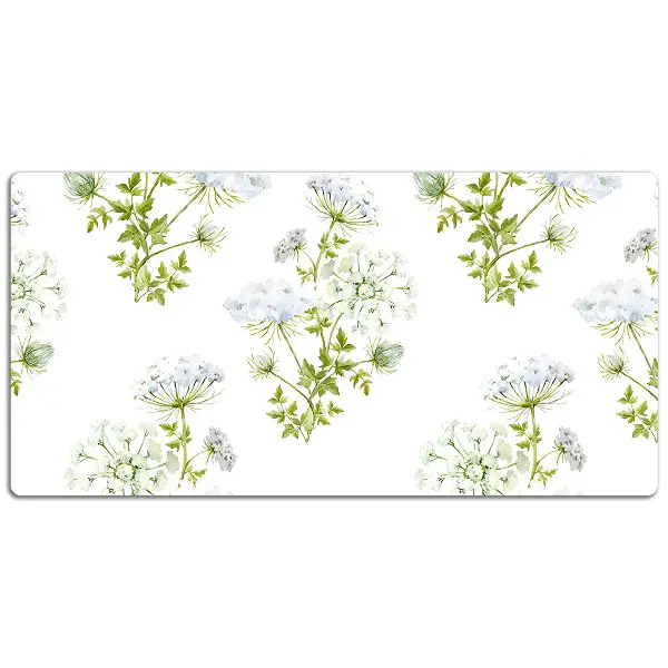 PVC Schreibtischmatte Zarte Blumen