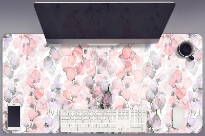 Schreibtisch Unterlegmatte Blumen gemalt