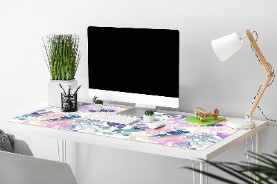 Büro-Schreibtischmatte Blumengarten