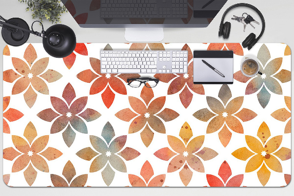 Büro-Schreibtischmatte Blumenmuster