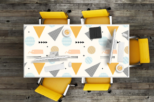 PVC Schreibtischmatte Bunte Formen