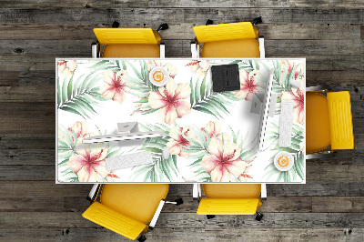 PVC Schreibtischmatte Hawaiische Blumen