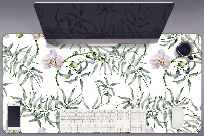 Schreibtisch Unterlegmatte Rosa Orchideen