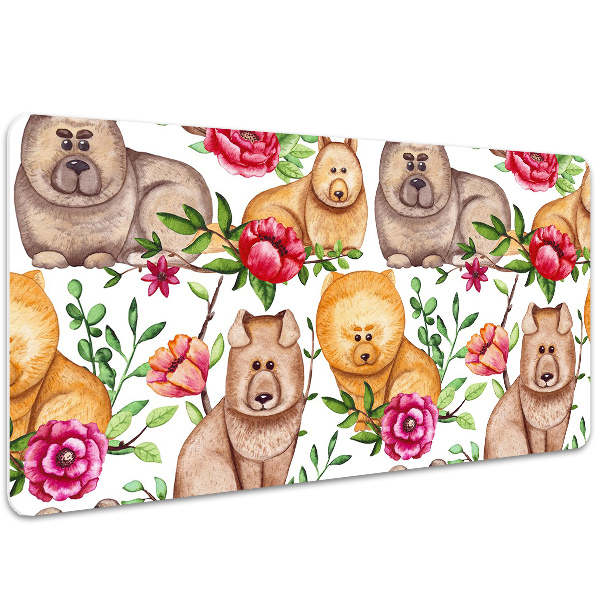 Schreibtischunterlage Chow Chow Hunde