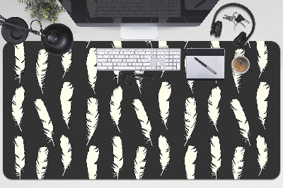 Schreibtischunterlage Weiße Federn