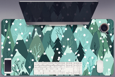 Büro-Schreibtischmatte Frostige Berge.