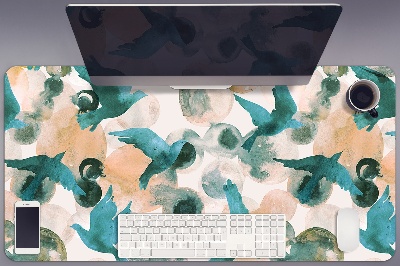 Schreibtischunterlage Aquarellvögel