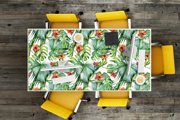 PVC Schreibtischmatte Hawaiische Blätter