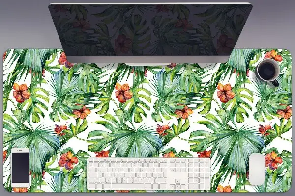 PVC Schreibtischmatte Hawaiische Blätter