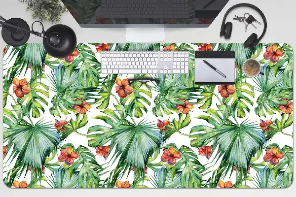 PVC Schreibtischmatte Hawaiische Blätter