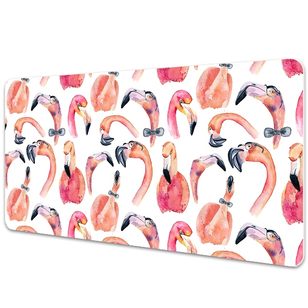 Schreibtisch Unterlegmatte Verrückte Flamingos.