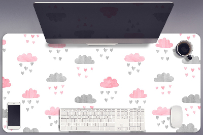 Schreibtisch Unterlegmatte Minimalistische Wolken