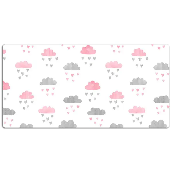 Schreibtisch Unterlegmatte Minimalistische Wolken