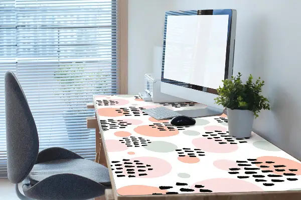 Büro-Schreibtischmatte Bunte Punkte