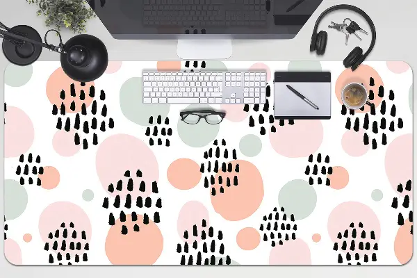 Büro-Schreibtischmatte Bunte Punkte