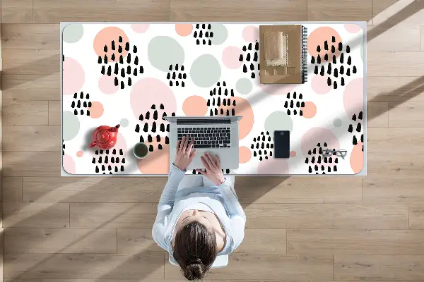 Büro-Schreibtischmatte Bunte Punkte